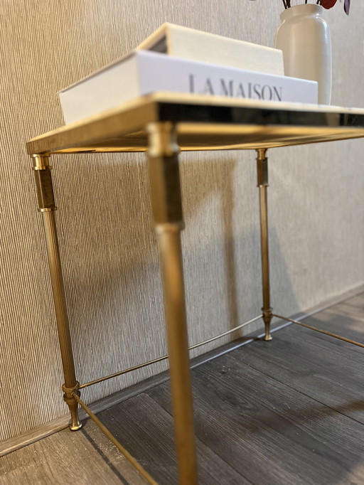 table en laiton et onyx