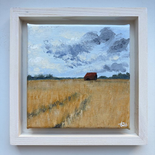 Dutchies 1 | Original Miniaturgemälde – Holländische Landschaft