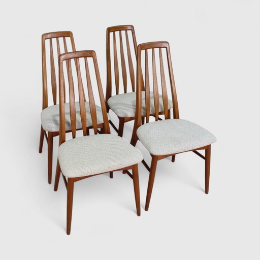 4x Esszimmerstühle im dänischen Vintage-Design