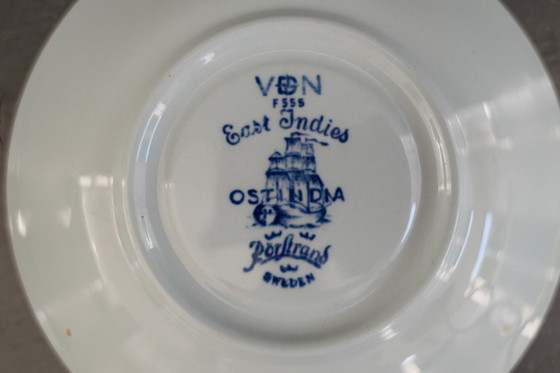 Image 1 of Rörstrand Ostindia Nils Lundström tasse + soucoupe 6 x