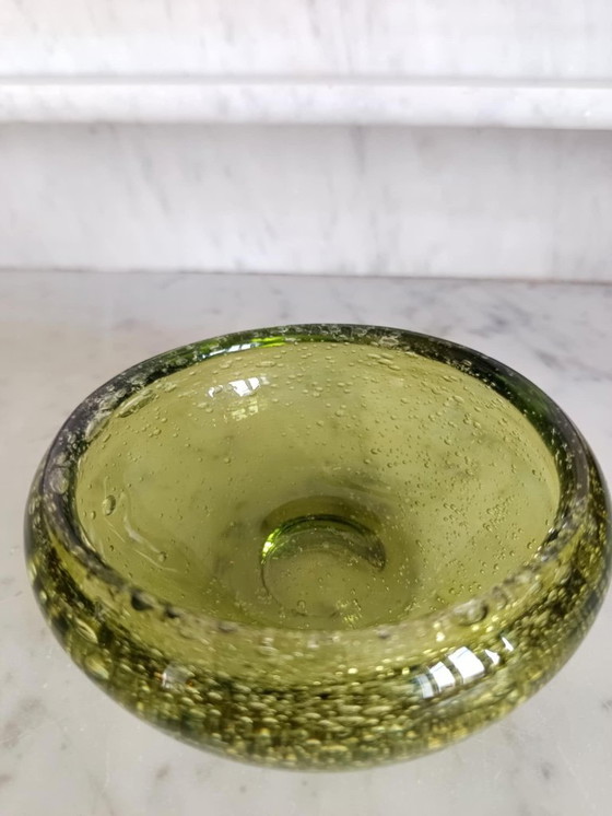 Image 1 of Biot style bubble glass ashtray
