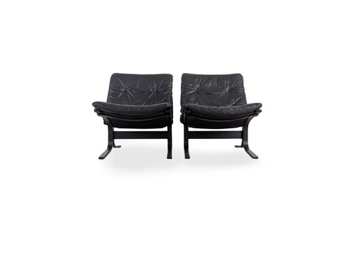 Set of 2 Siesta armchairs Westnofa Vestlandske Ingmar Relling Vintage