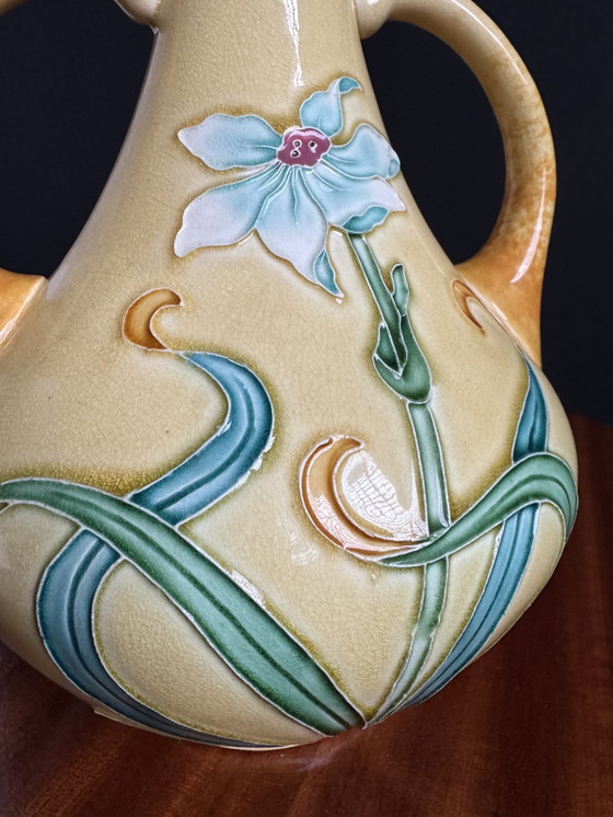 Image 1 of Jarrón de cerámica Art Nouveau de Gustave de Bruyn
