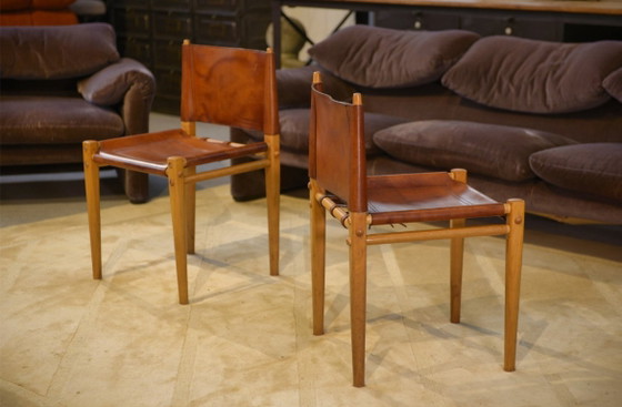 Image 1 of Ein Paar Stühle des Modells „Oasis“ von Gian Franco Legler für Zanotta, 1960er Jahre
