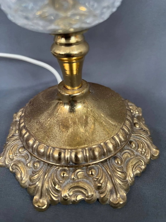 Girandole. Brass, crystal, bronze. – Table lamps (photo 4 of 7)
