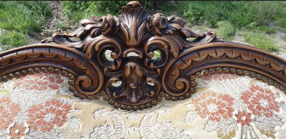 Image 1 of Italiaanse barok bank met fauteuils 