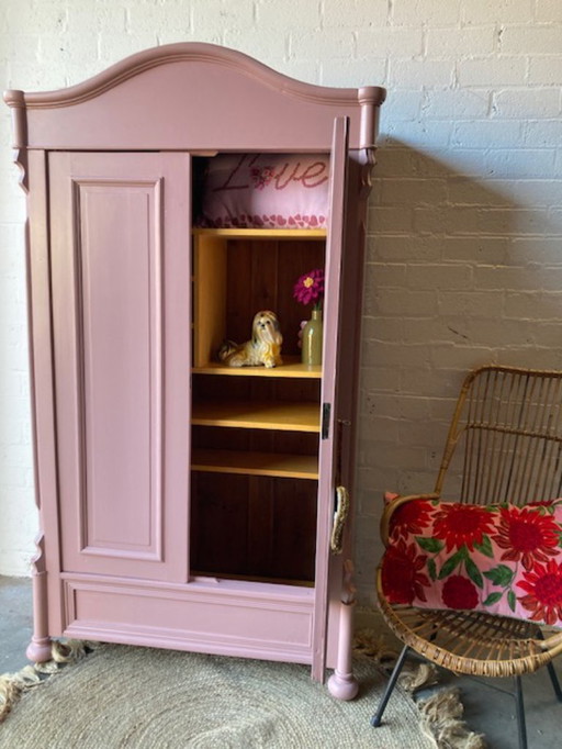 Antique wardrobe, nursery cabinet, toy cabinet restyled