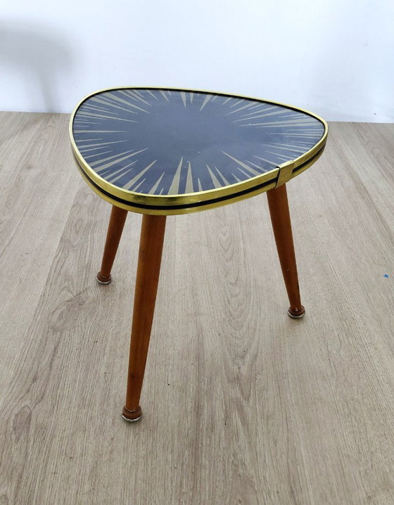 Image 1 of Beistelltisch aus den Fünfzigern mit ungewöhnlichem Motiv