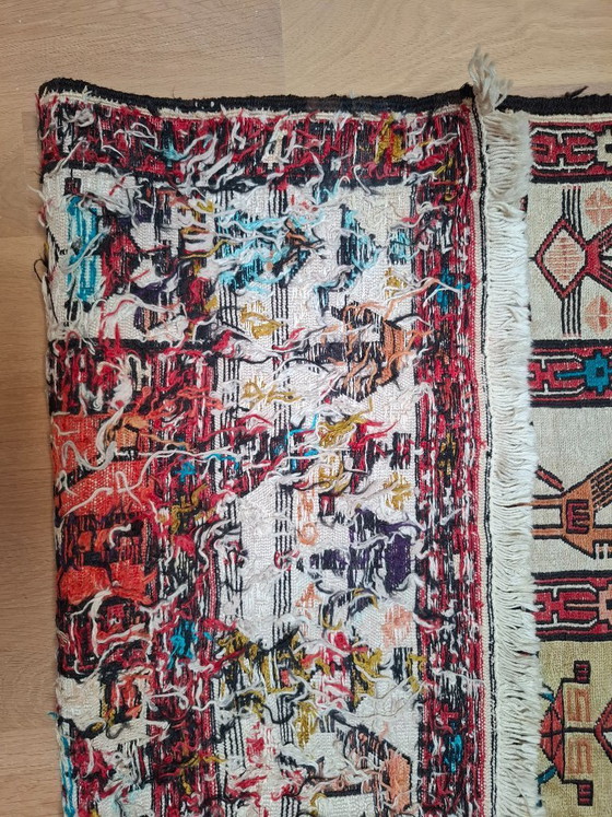 Image 1 of Handgeknoopt zijden Azerbeidzjaans tapijt 95x150 – gekocht in Abu Dhabi