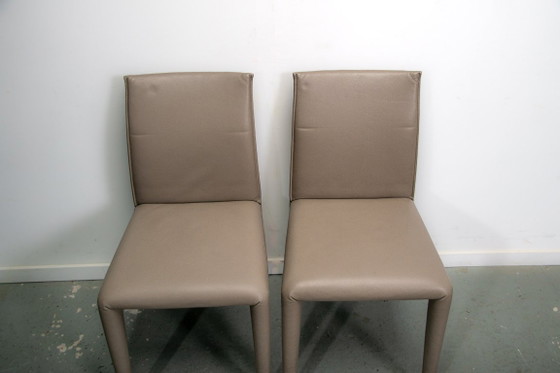 Sillas Vol Au Vent de Mario Bellini para B&B Italia. Juego de 8. – Sillas de comedor, Leather, Vintage (photo 3 of 14)
