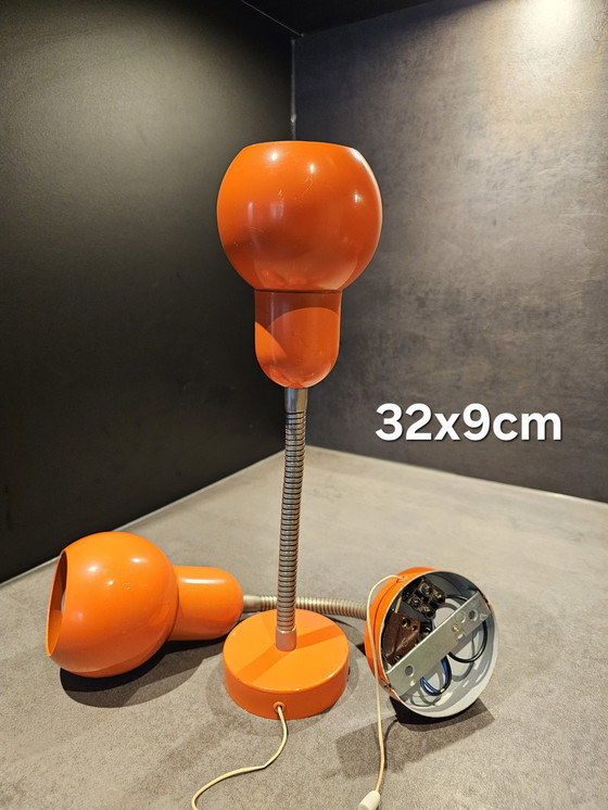 Image 1 of 2 vintage wandlampen, 70s