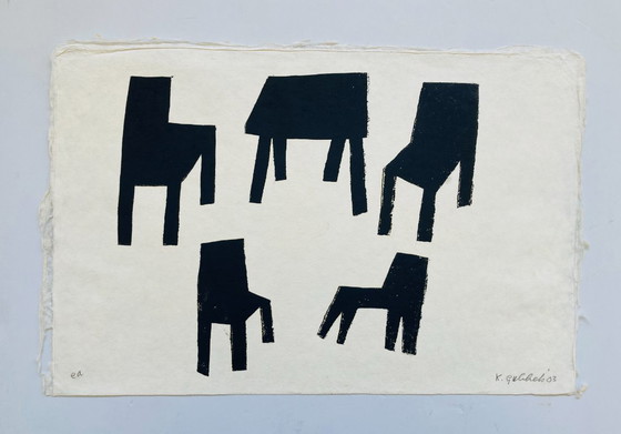 Image 1 of Klaas Gubbels - Stampa con stencil - 2003