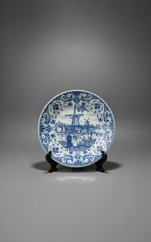 Konvolut von 2 Delfter Tellern