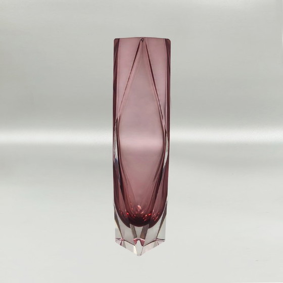 Image 1 of 1960s Flavio Poli for Seguso Sommerso Murano Glass Vase. Made in italy