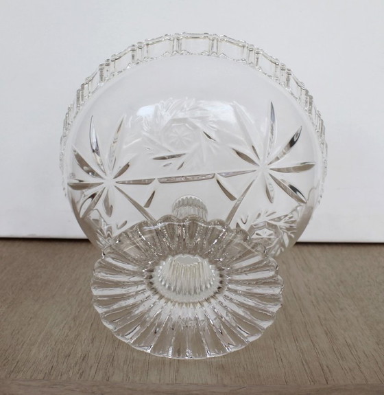 Image 1 of Walther Glas vintage crystal bowl on foot (1970 - 80)