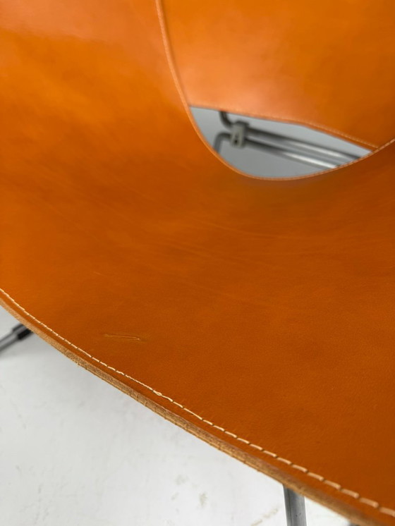 Image 1 of Pierre Paulin AP-14 cognac leather armchair for A. Polak, 1955