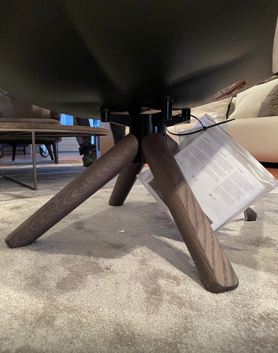 Image 1 of B&B Italia Husk Lounge-Sessel + Ottomane, Bezug Teddy Milo, 100 % Wolle