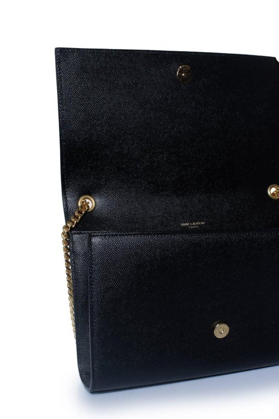 Image 1 of Sac bandoulière Kate moyen Saint Laurent noir