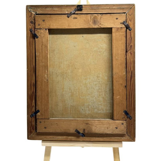 Ritratto Antico Rabbi Yehuda Zeitoun – Giudaica Tunisina (Monastir) – ca. 1905 – Dipinti e disegni, Wood (photo 2 of 2)
