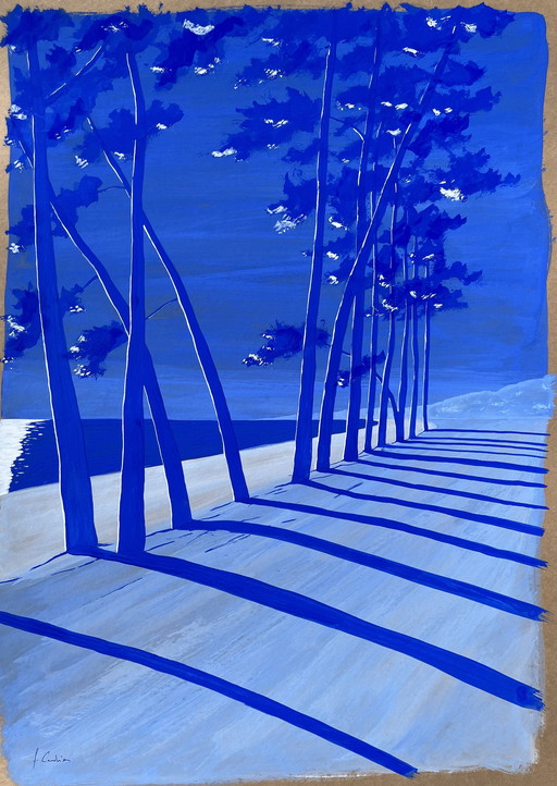 Gouache on 400g kraft paper.
Size: 70x50cm.