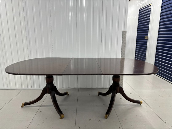 Image 1 of Antique mahogany extension table