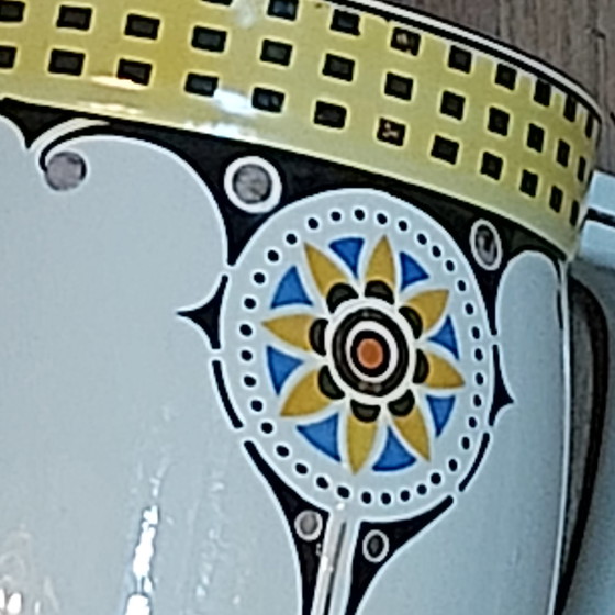 Image 1 of Magnifique grande lampe-carafe Art déco de Boch, Belgique