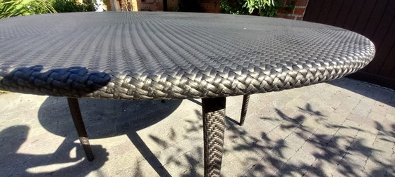 Dedon Gartenmöbel-Set – Serie Tango. 1 Tisch mit 6 passenden Stühlen. – Garten-Sets, Aluminium, Wicker (photo 13 of 15)