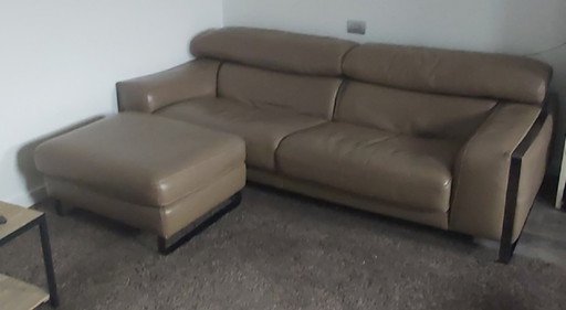 Canapé exclusif Roche Bobois avec pouf