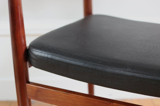 Vintage Scandinavische fauteuil van palissanderhout, ontworpen door Erik Worts, 1960. – Wood (photo 12 of 12)