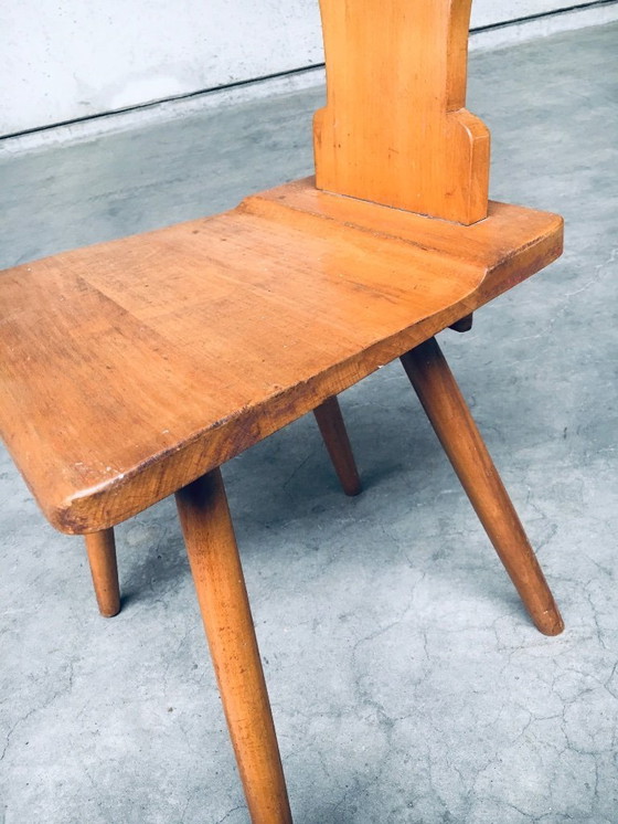 Image 1 of Vintage Belgische brutalistische design pub-caféstoelenset van Torck, België jaren 60