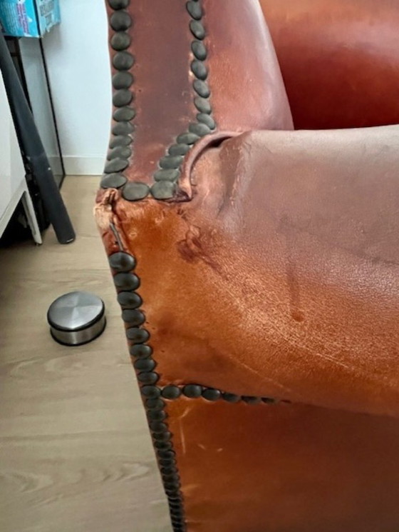 Image 1 of poltrona club inglese in pelle