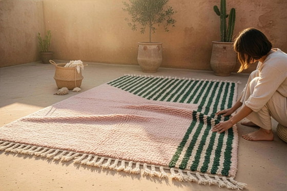 Tapis marocain traditionnel, pure laine, 3x2 m. – Wool (photo 8 of 9)