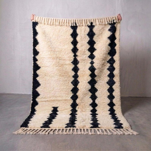 Magnifico tappeto in lana naturale 250/150 cm – vloerkleden en tapijten, Wool