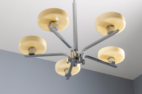 Image 1 of Lampadario Art Déco, influenza Bauhaus, anni '30