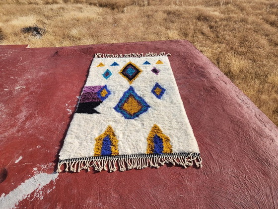 Image 1 of Tappeto vintage marocchino Beni Ourain 250 x 150 cm – Tappeto berbero in lana tessuto a mano