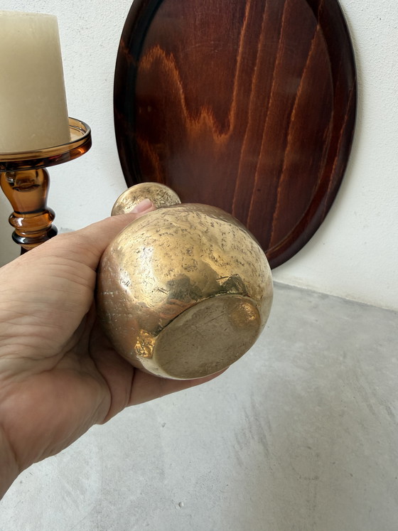 Image 1 of Vintage messing kandelaars set | mid century brass | sfeervol decor