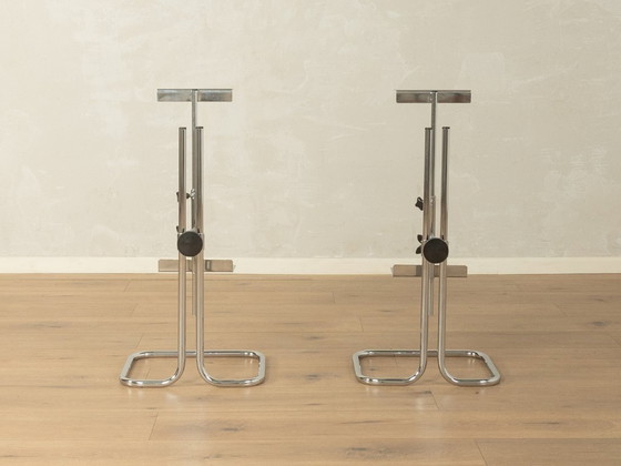 Par de soportes cromados ajustables, Objetos decorativos, Cromo, Metal, Plateado, Modern (foto 4 de 9)