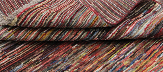 Image 1 of Original Persian carpet Gabbeh Ghashghai oriental carpet 214 cm x 154 cm old natural