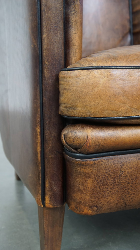 Image 1 of Vintage Sheep Leather Club Armchair