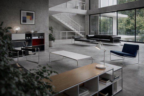 Image 1 of Vintage Mid-Century Italian Modern Laccio Kiga Low Coffee Table by Marcel Breuer for Gavina, 1960s