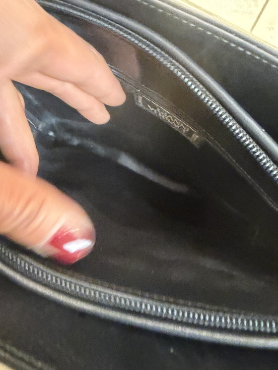 Image 1 of Borsa a mano vintage Gianni Versace in pelle nera Medusa, rara