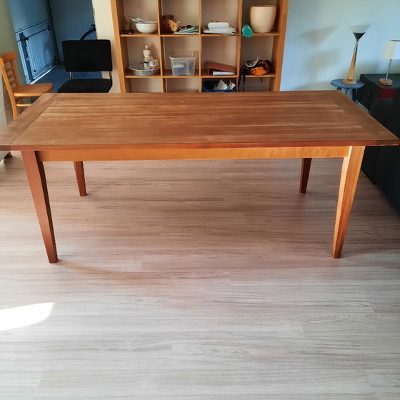 Solid Cherry Wood Dining Table (200 cm x 89 cm x 76 cm) (photo 3 of 7)