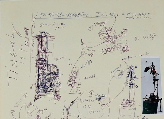 Image 1 of Jean Tinguely - Plakat - Ausstellung 60er Jahre Design - 70er Jahre Design