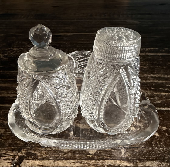 Image 1 of Antiek kristallen tafelset 