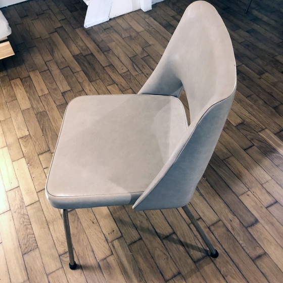 Image 1 of Poltrona vintage • Cromata • Similpelle beige • 1970