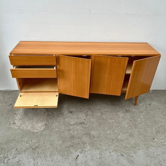 Image 1 of Mid-century sideboard, GE-EL Möbel, elm wood, handleless, 1971