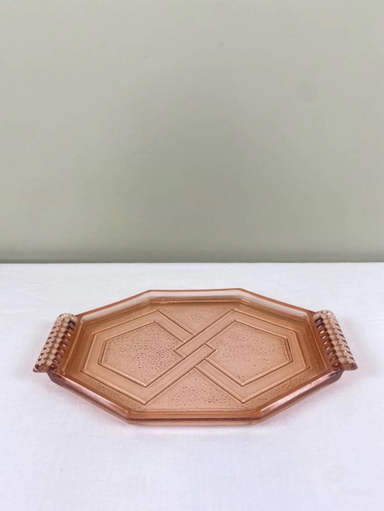 Rosaline Art Deco Tray – Table accessories, Glass (photo 2 of 8)