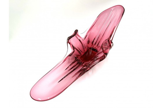 Image 1 of Rosa Glastablett, Italien, 1970er Jahre