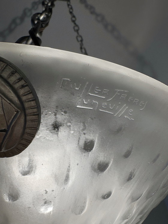 Image 1 of Verre Muller Art Deco chandelier