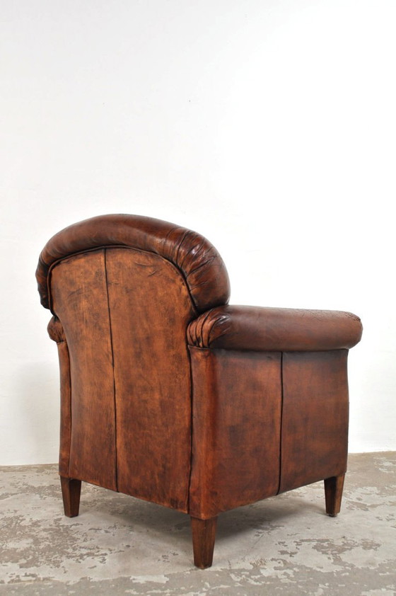 Image 1 of Vintage leather armchair 1950s